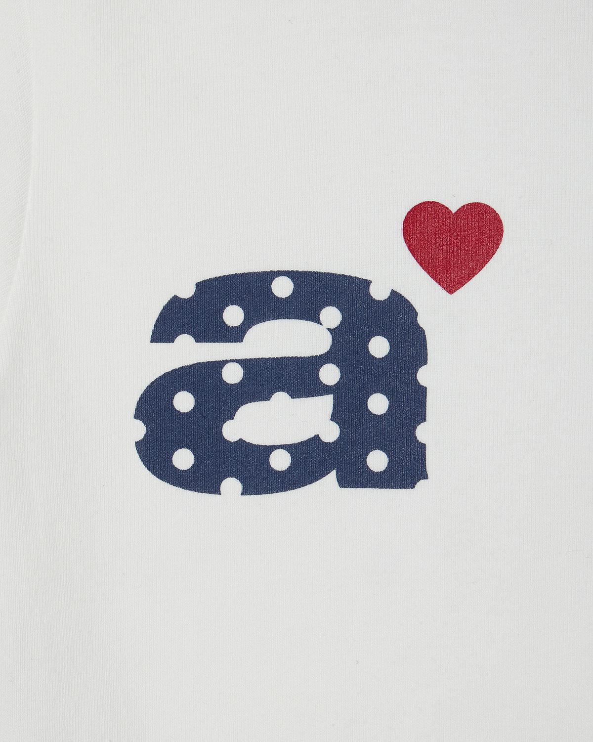 에이이에이이(AEAE) DOT SMALL LETTER TEE [WHITE]