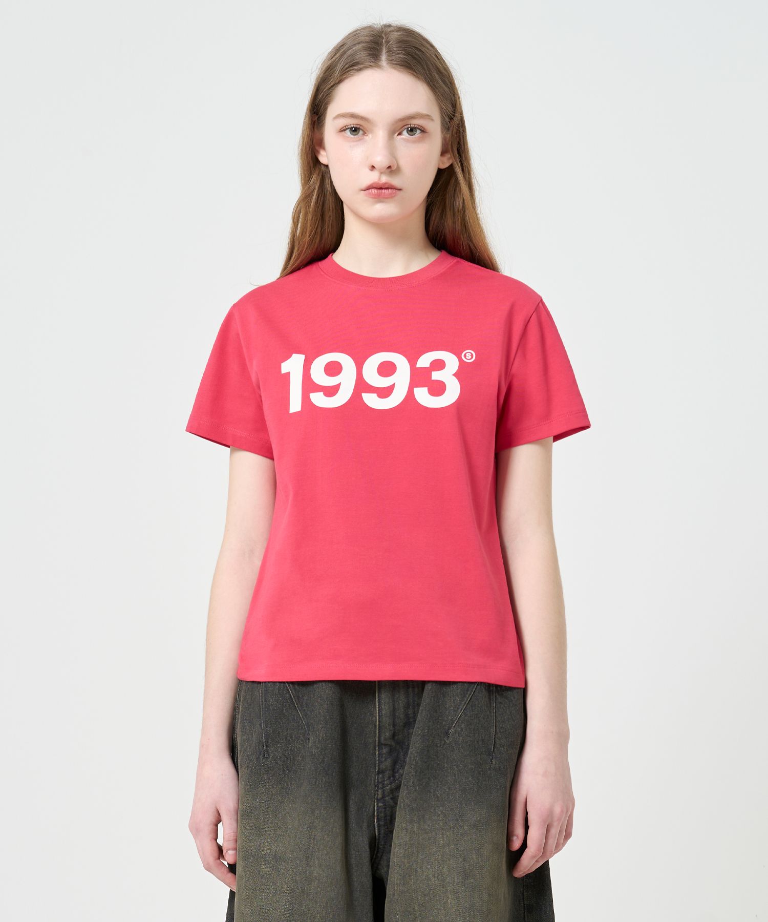 Tシャツ・カットソー 1993STUDIO 1993 BIG LOGO WOMAN REGULAR FIT T-SHIRT 4FK1101 MUSINSA | 1993STUDIO 1993 Big Logo Women's Regular Fit T