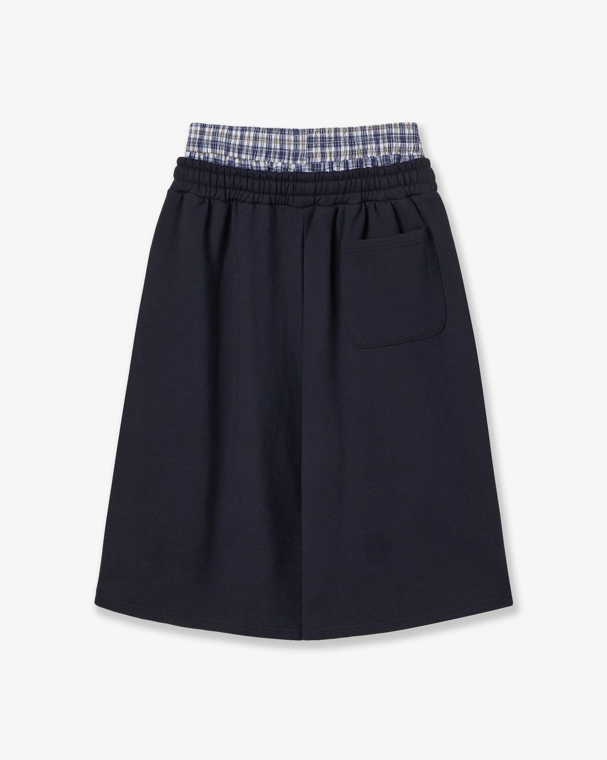 에이이에이이(AEAE) TRUNK LAYERED SWEATSHORTS [NAVY]