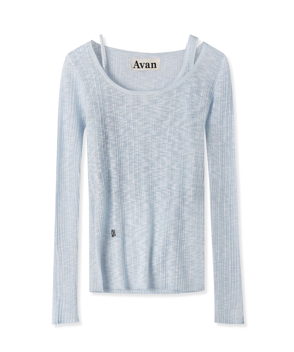 어반드레스(AVANDRESS) Aa Layered U-neck Knit - 3COL