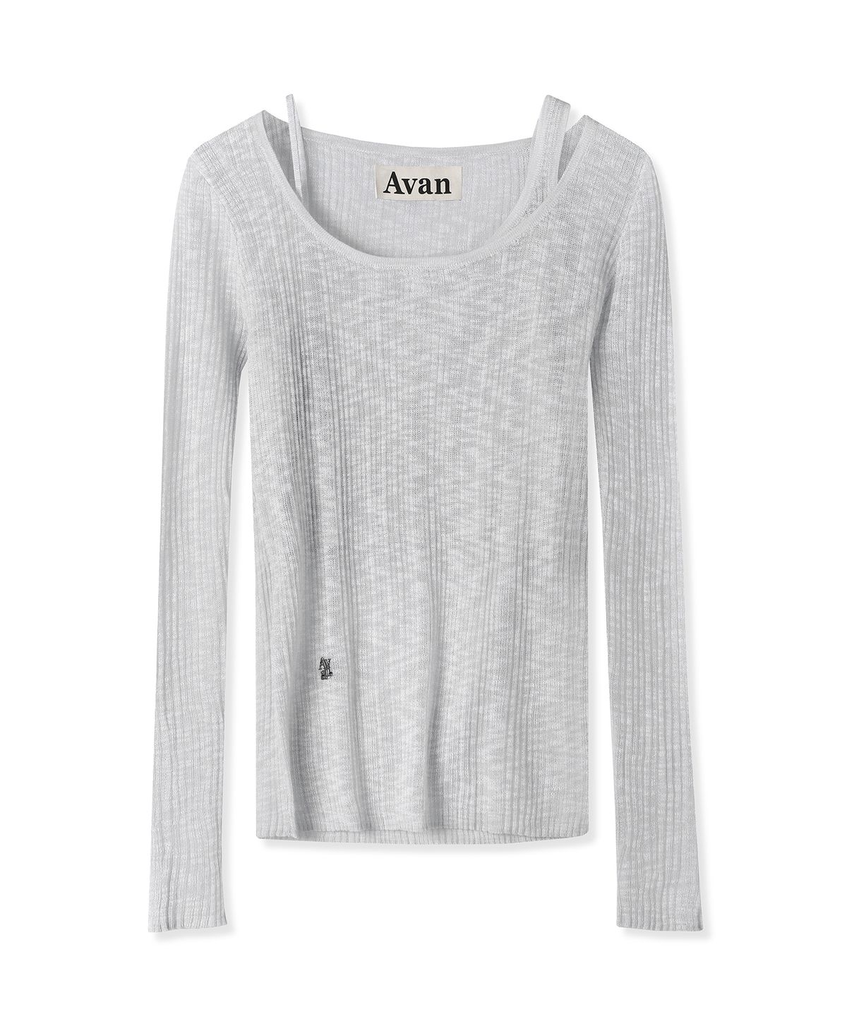 어반드레스(AVANDRESS) Aa Layered U-neck Knit - 3COL