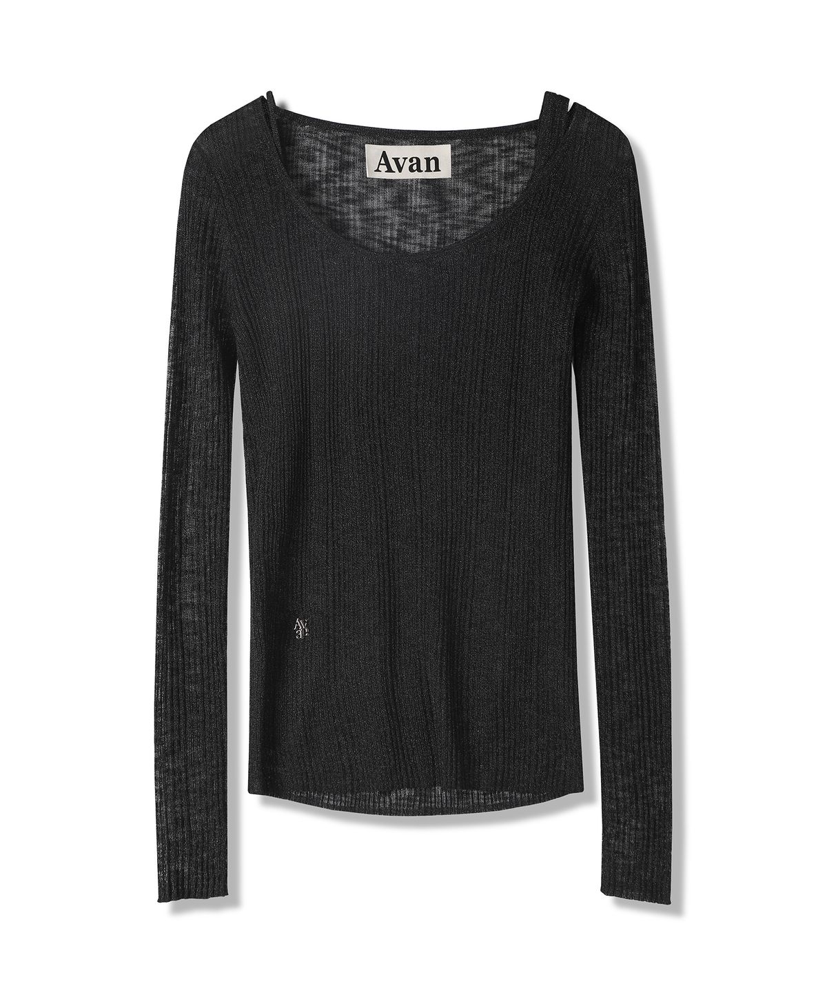 어반드레스(AVANDRESS) Aa Layered U-neck Knit - 3COL