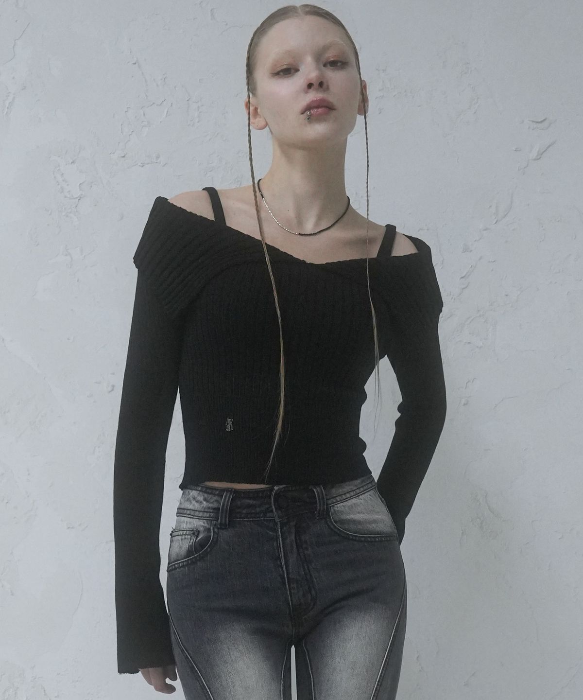 어반드레스(AVANDRESS) Seul Sailor Off shoulder Knit - 4COL