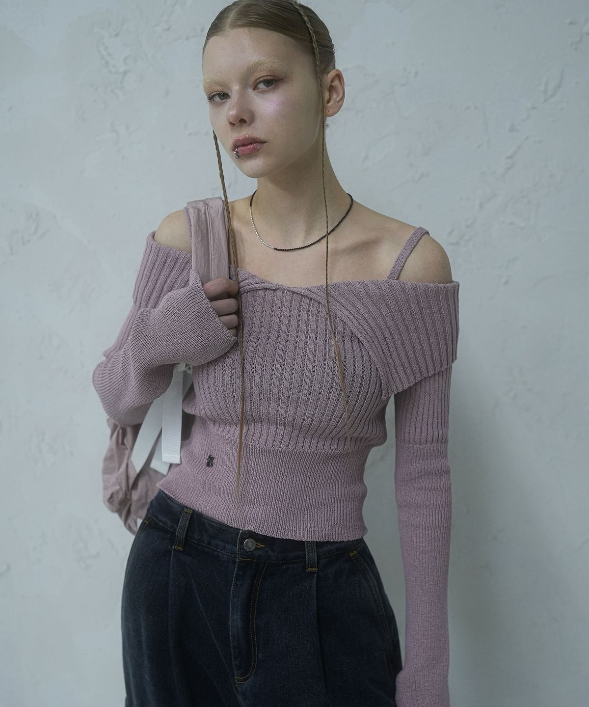 어반드레스(AVANDRESS) Seul Sailor Off shoulder Knit - 4COL