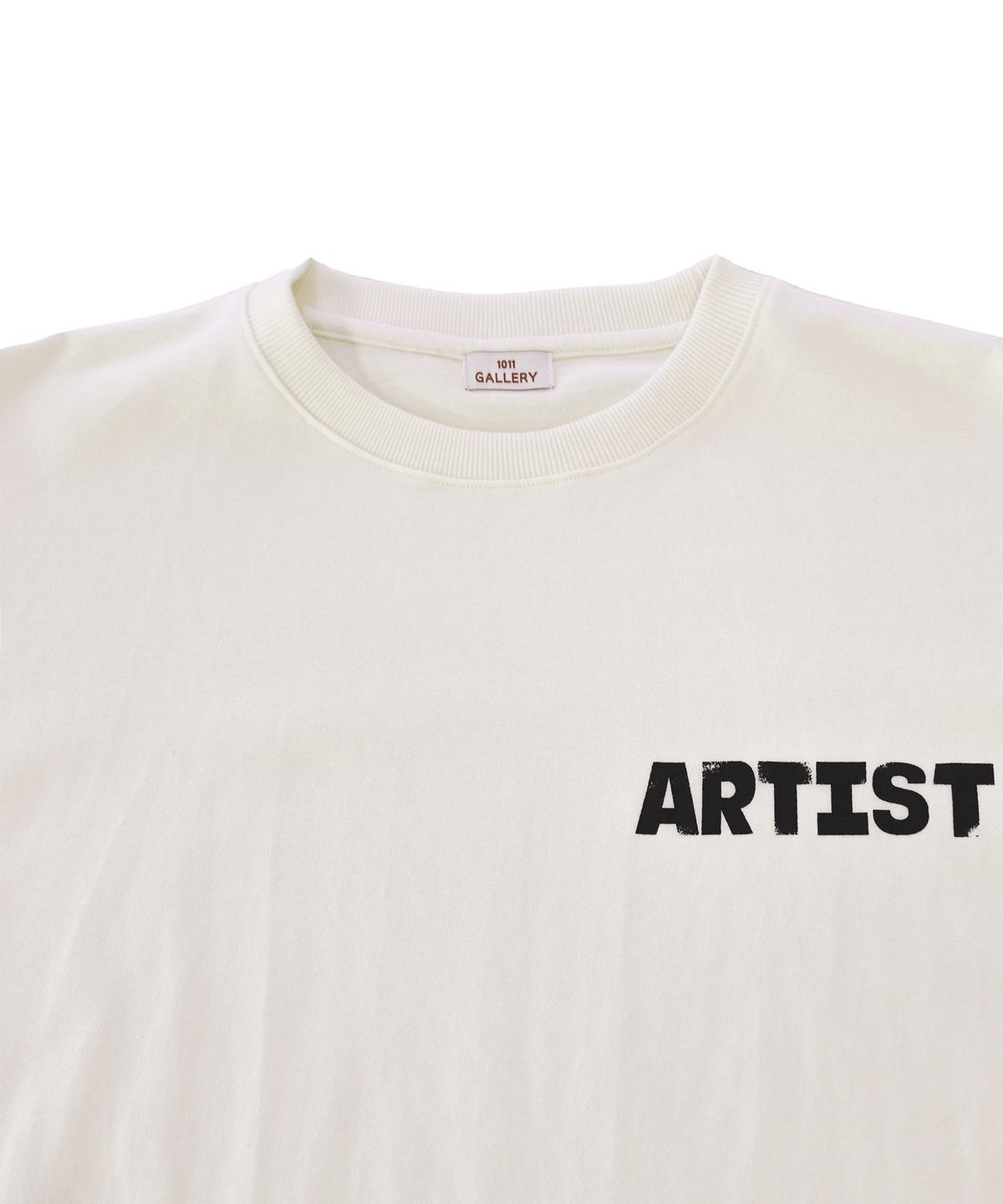 1011갤러리(1011 GALLERY) Artist Logo T-Shirts - Cream