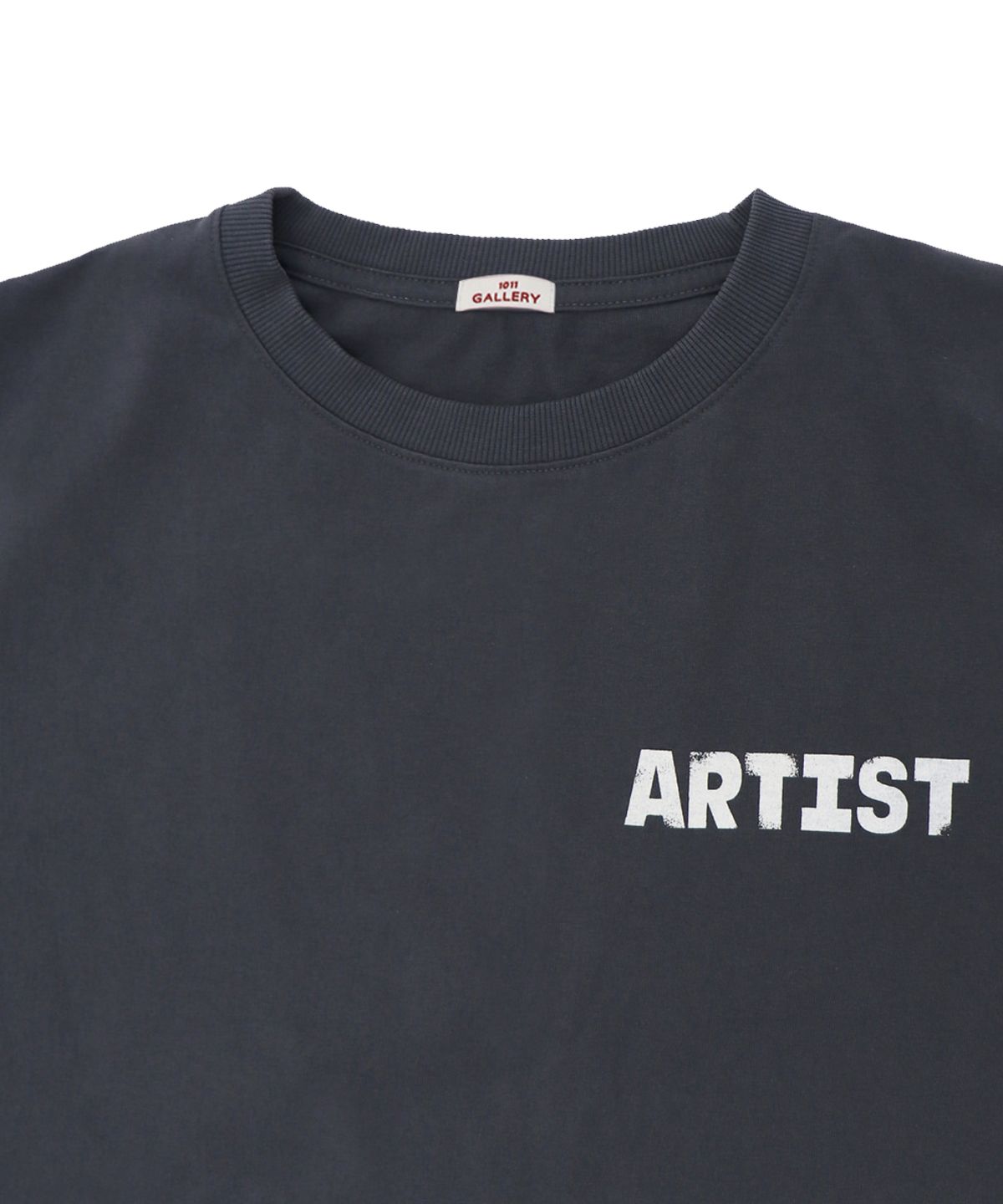 1011갤러리(1011 GALLERY) Artist Logo T-Shirts - Charcoal