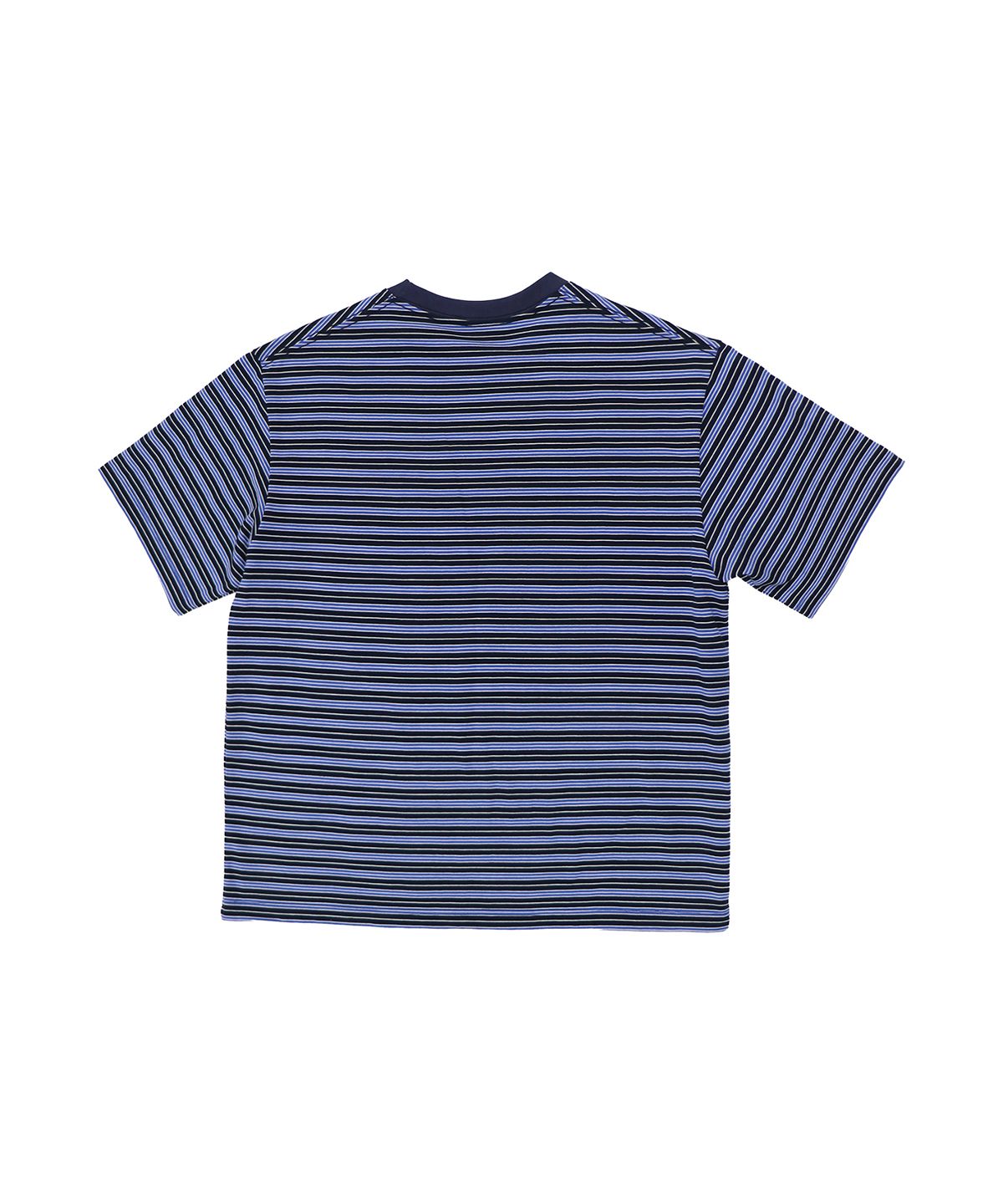 1011갤러리(1011 GALLERY) G Logo Stripe T-Shirts - Blue/Black