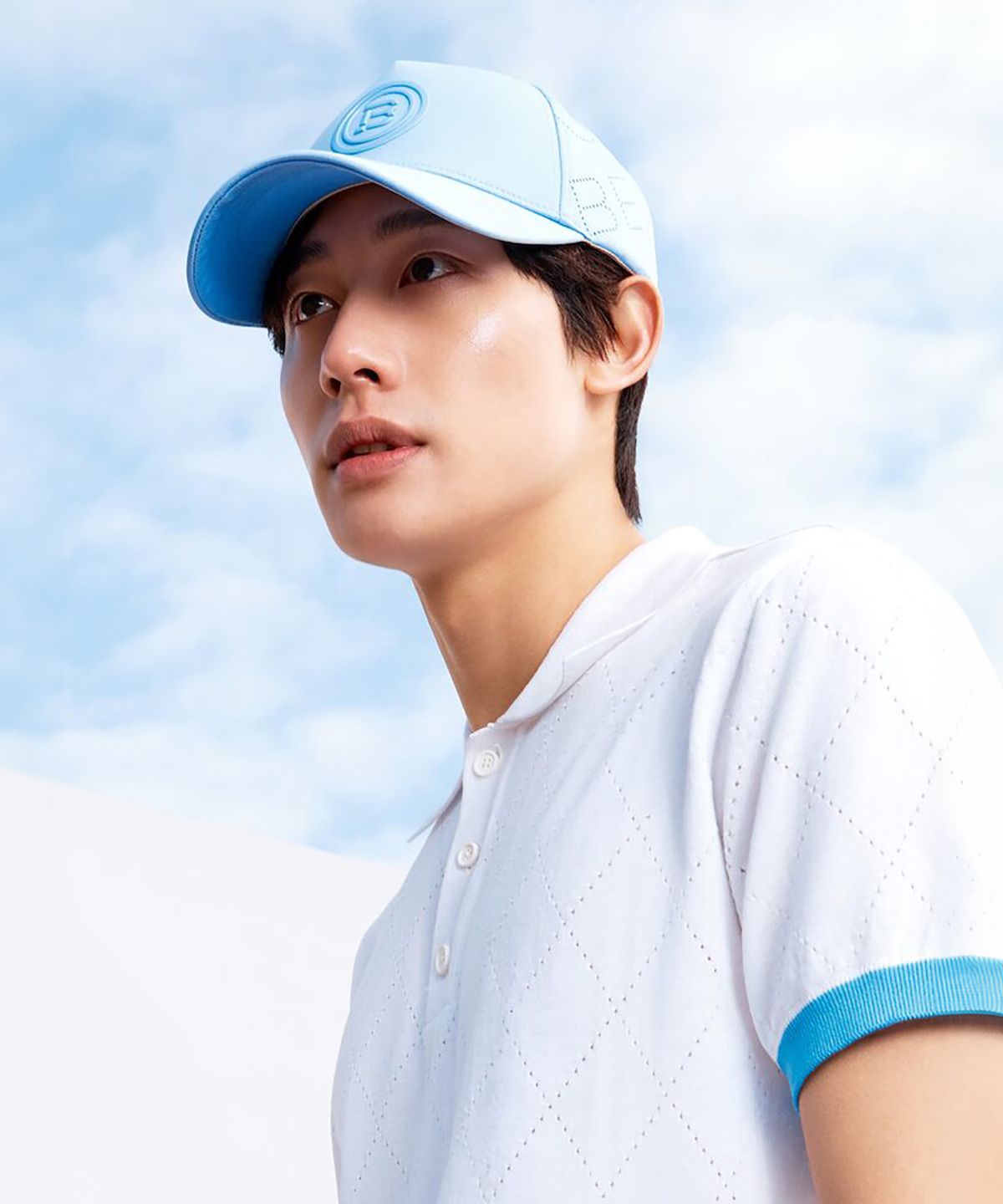 빈폴 액세서리(BEANPOLE ACCESSORY) 남성 폴리트윌 볼캡 - 스카이 블루