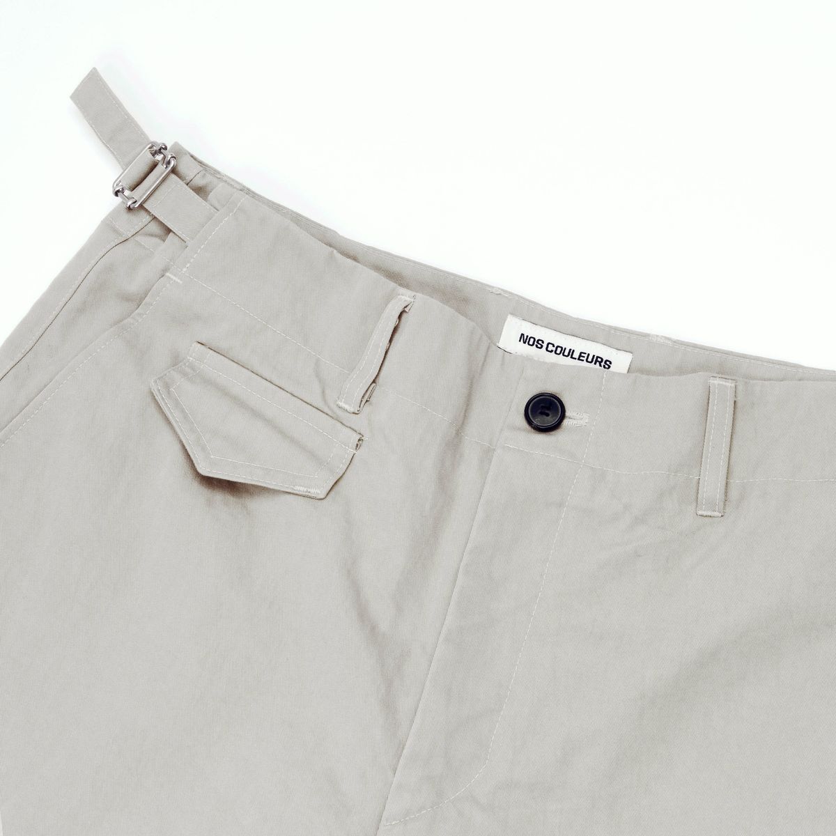 노쿨러스(NOSCOULEURS) SLASH CHINO PANTS CREAM