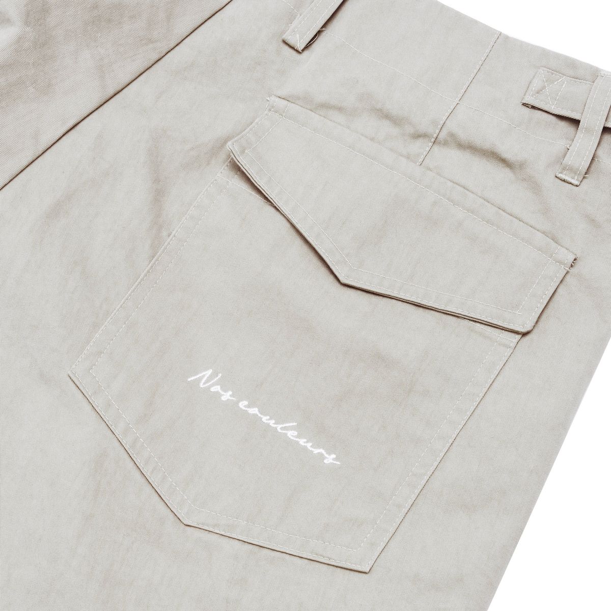 노쿨러스(NOSCOULEURS) SLASH CHINO PANTS CREAM