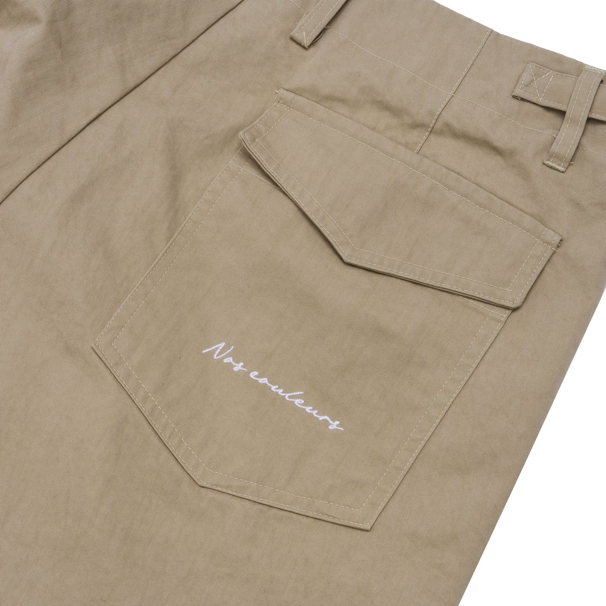 노쿨러스(NOSCOULEURS) SLASH CHINO PANTS BEIGE