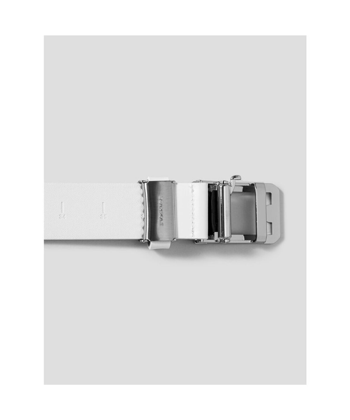 빈폴 액세서리(BEANPOLE ACCESSORY) 골프 남성 로고 자동 버클 벨트 - 화이트