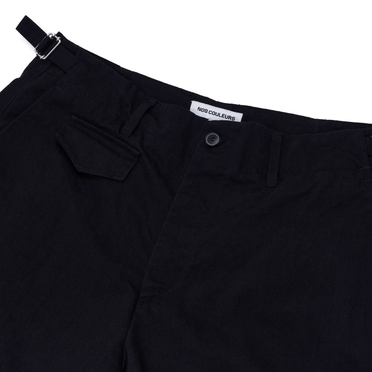 노쿨러스(NOSCOULEURS) SLASH CHINO PANTS BLACK