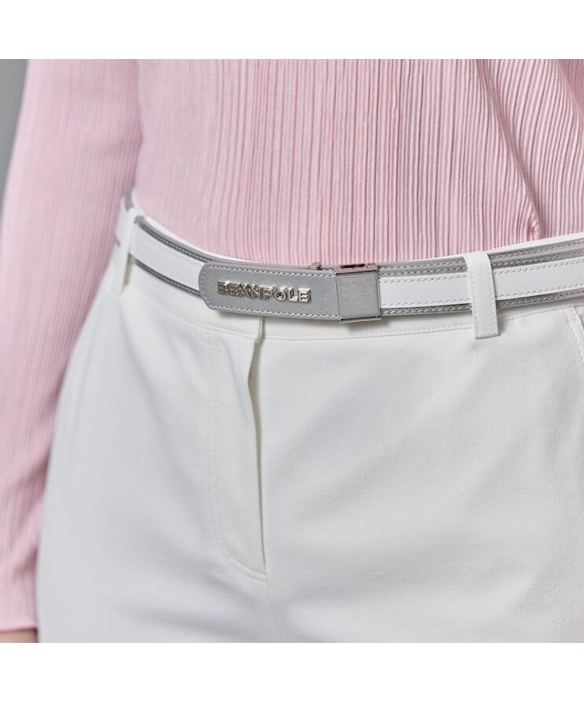 빈폴 액세서리(BEANPOLE ACCESSORY) 골프 여성 슬림 촉 벨트 - 라이트 그레이
