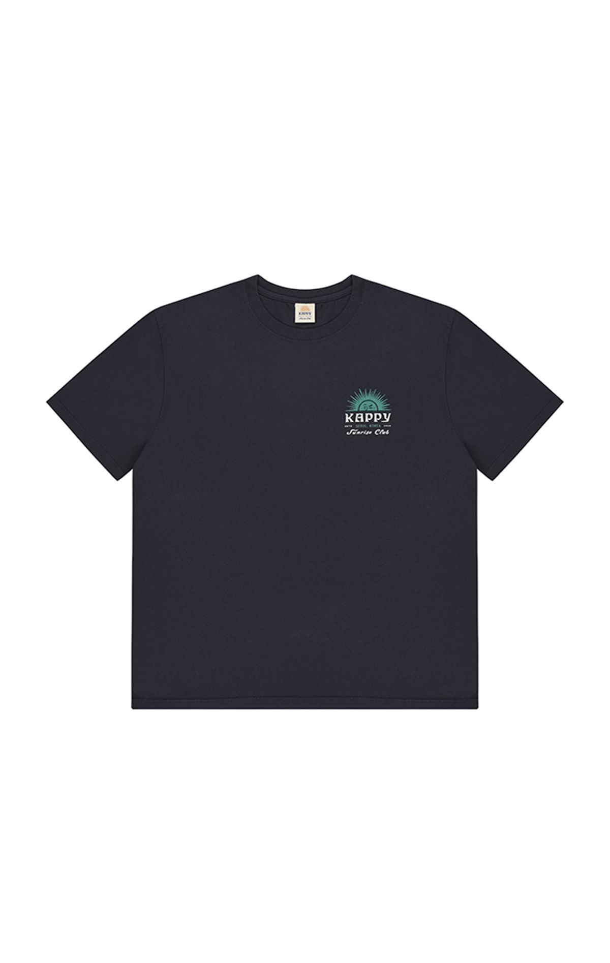 캐피디자인(KAPPY DESIGN) 써니윙크 하프 티셔츠 (빈티지 네이비)