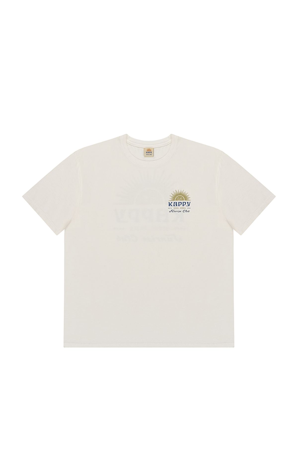 캐피디자인(KAPPY DESIGN) 써니윙크 하프 티셔츠 (화이트)