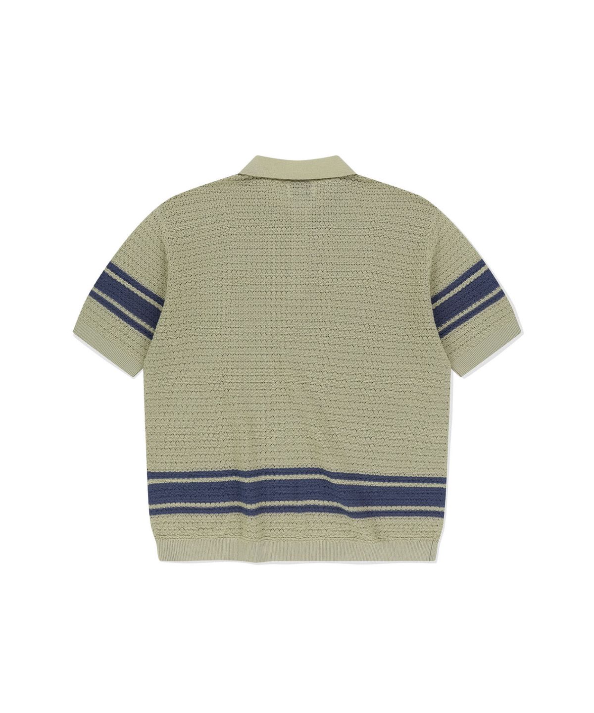썬러브투어(SUNLOVETOUR) Border Crochet Knit Polo Beige