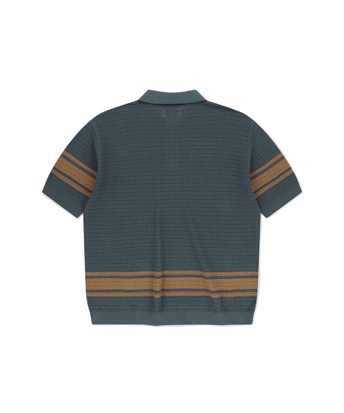 썬러브투어(SUNLOVETOUR) Border Crochet Knit Polo Navy