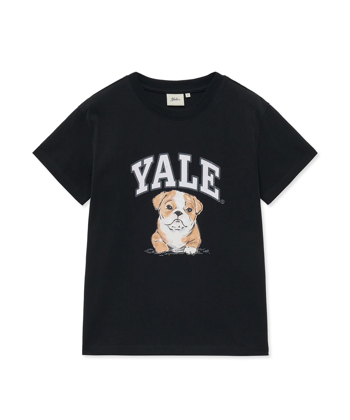 예일(YALE) 우먼즈 빈티지 댄 반팔티셔츠_블랙