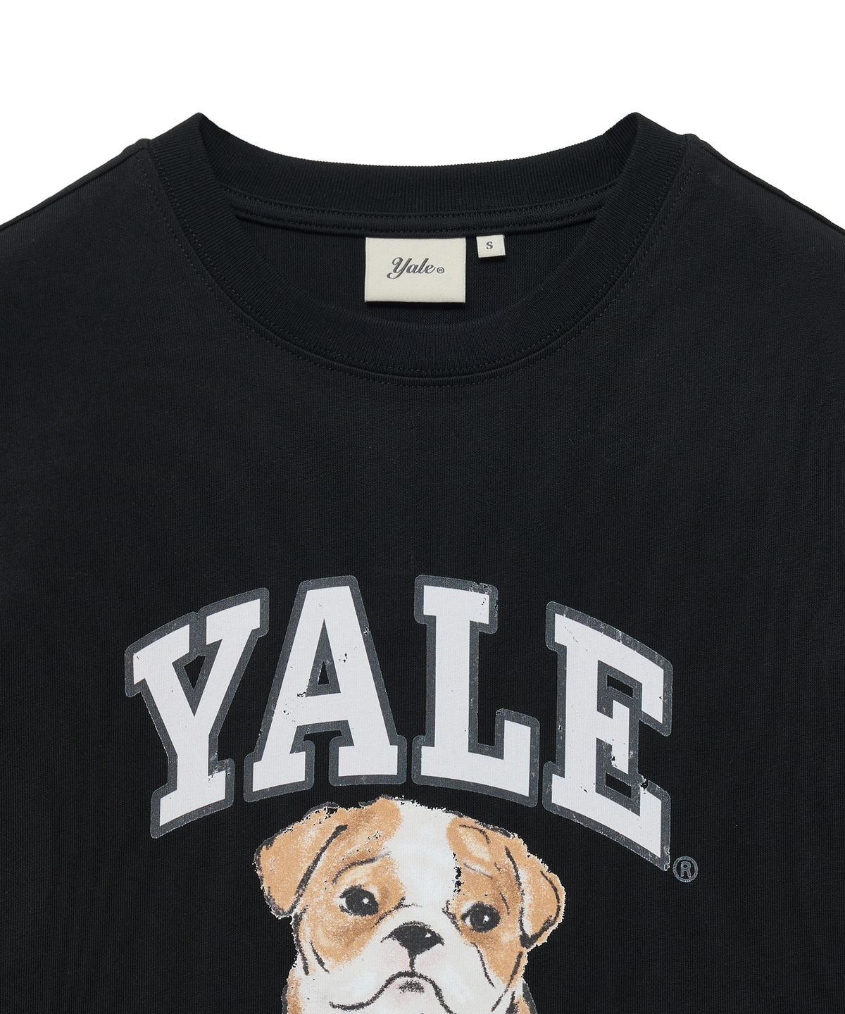 예일(YALE) 우먼즈 빈티지 댄 반팔티셔츠_블랙