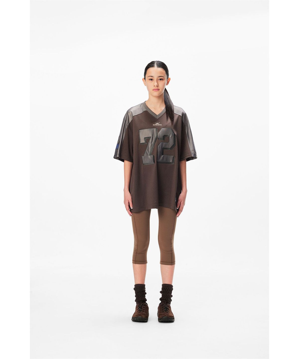 썬러브투어(SUNLOVETOUR) SUN Sport Mesh Tee Brown