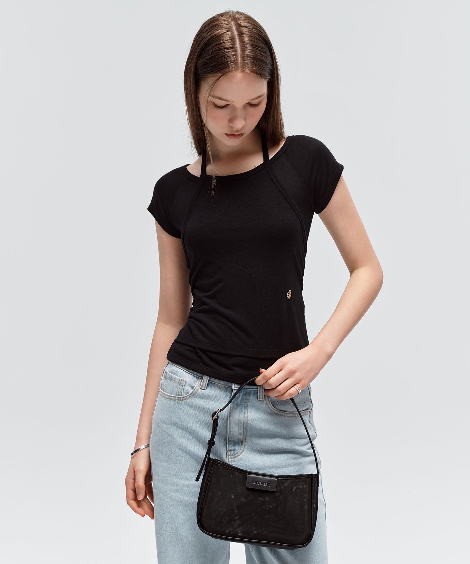 [CITYBREEZE]人気★CITY AIRY MESH SHOULDER MUSINSA公式 | CITYBREEZE WOMAN City Airy Mesh Shoulder_BLACK