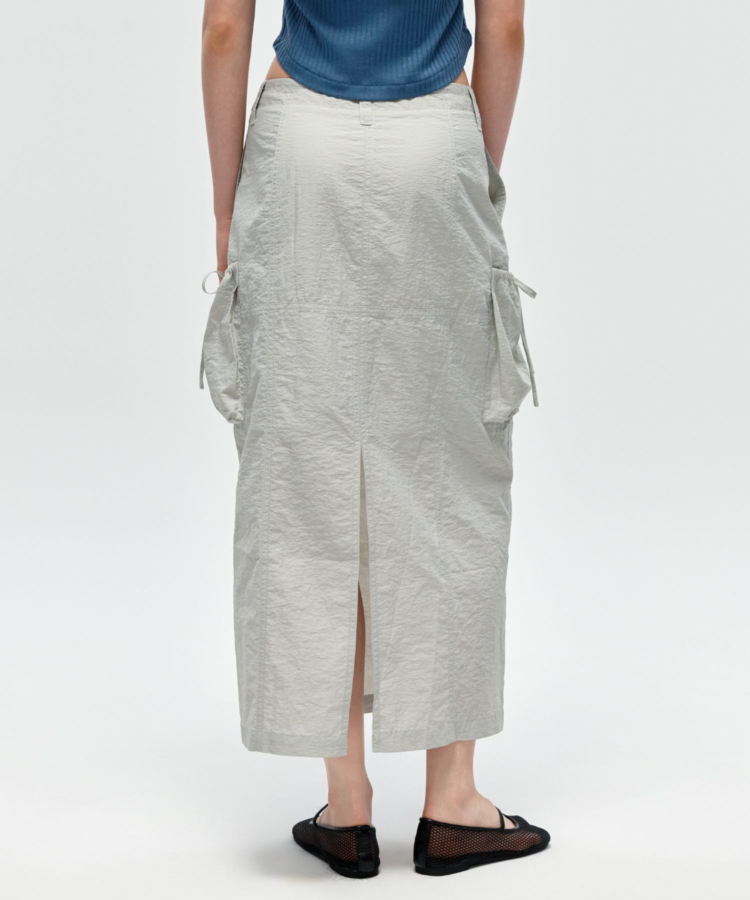 スカート Citybreeze Out Pocket Nylon Long Skirt RM5B0073 MUSINSA | CITYBREEZE WOMAN Out Pocket Nylon Long Skirt_WHITE
