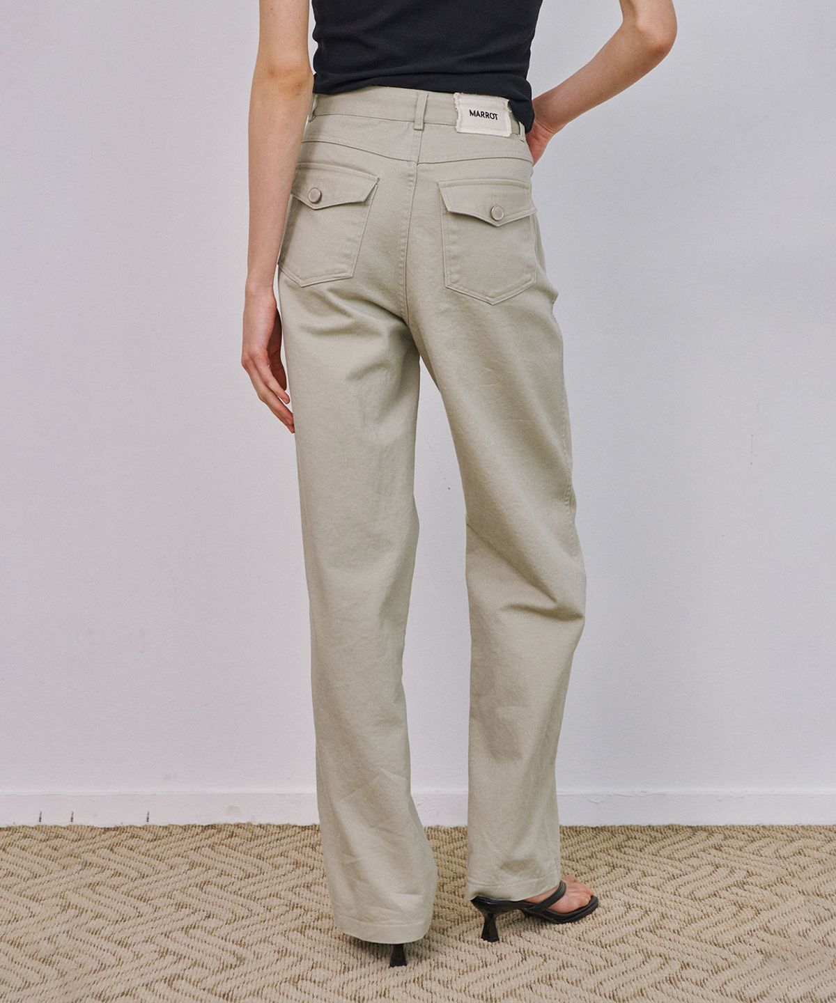 마롯(MARROT) TENCEL COTTON JEANS_DUST BEIGE