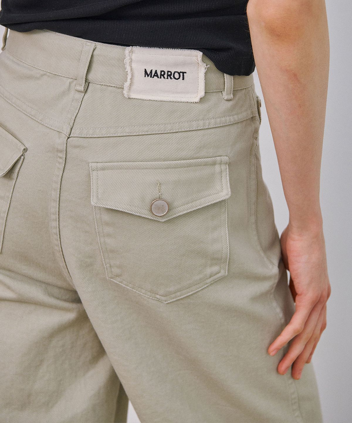 마롯(MARROT) TENCEL COTTON JEANS_DUST BEIGE