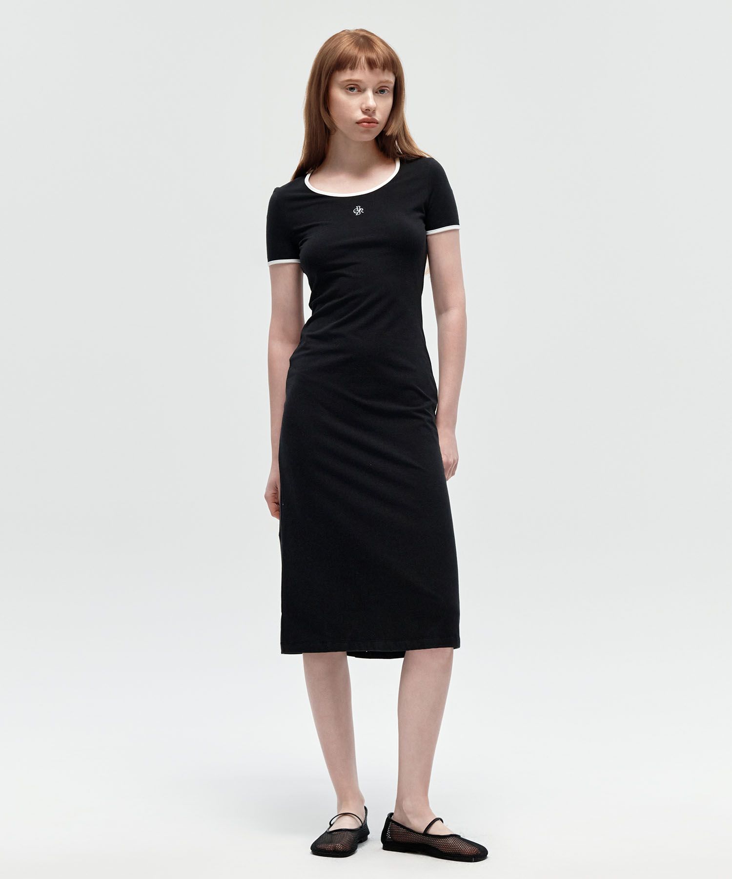 【citybreeze】ワンピース City Scoop-neck Jersey dress 追跡付 MUSINSA公式 | CITYBREEZE WOMAN Scoop neck jersey one piece_BLACK