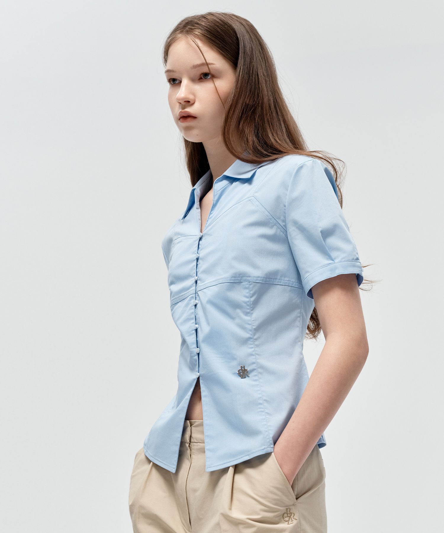 MUSINSA | CITYBREEZE WOMAN Wrinkle-free cut line short