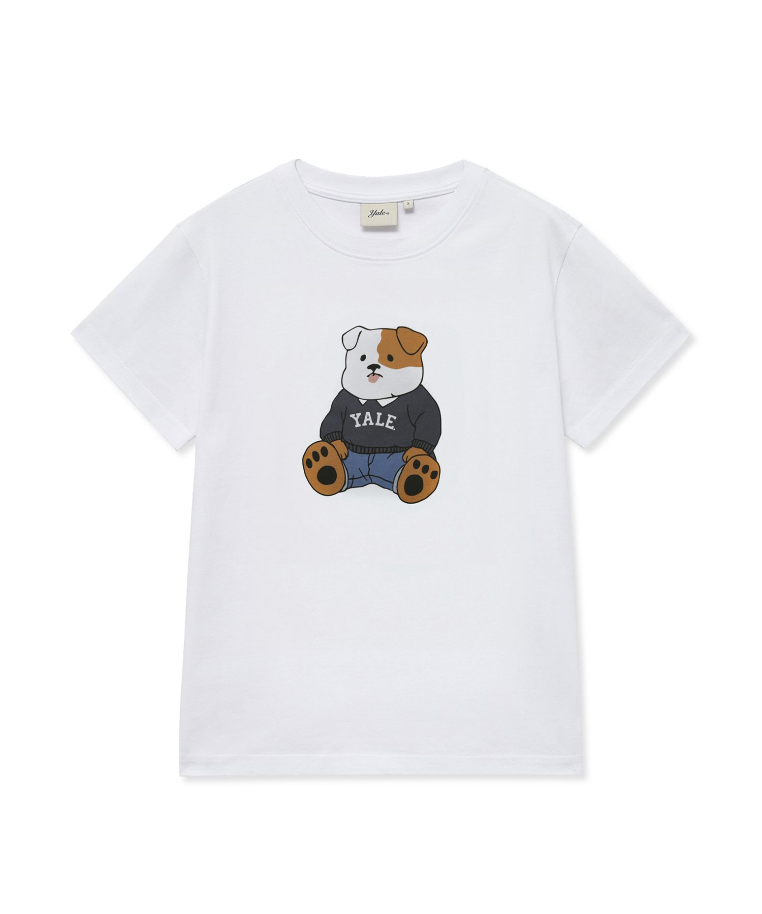 ☆YALE☆ Soft Bulldog Short Sleeve T-ShirtNavy YFM1SS301BNA MUSINSA | YALE Soft Bulldog Short Sleeve T-Shirt_Navy