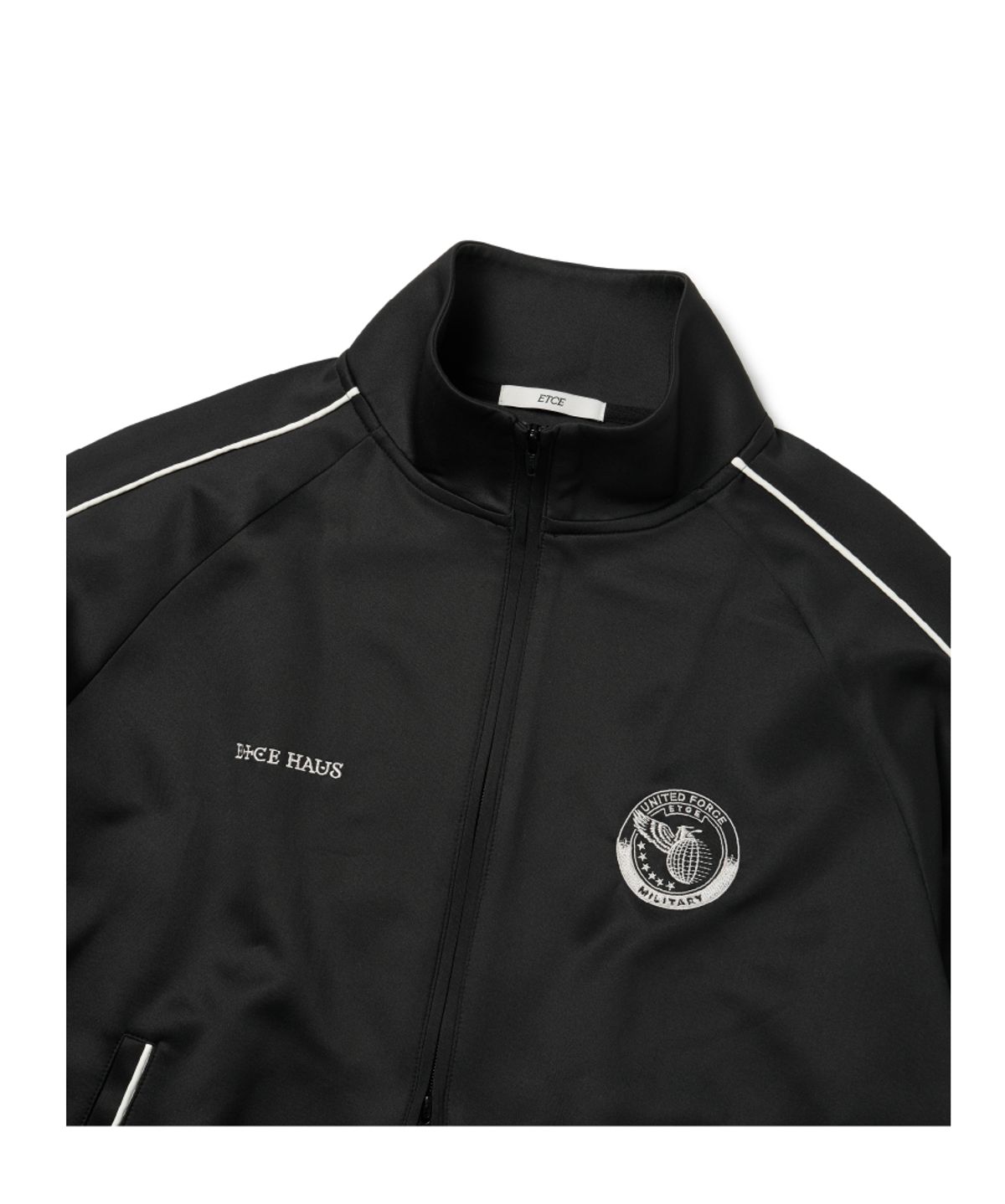 이티씨이(ETCE) UNITED HAUS TRACK JACKET (BLACK)