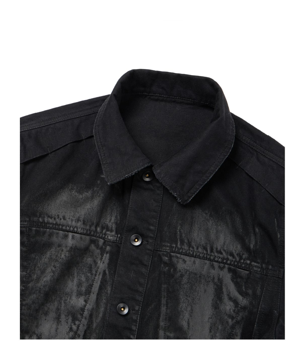이티씨이(ETCE) KENDRICK TRUCKER JACKET (COATED BLACK)