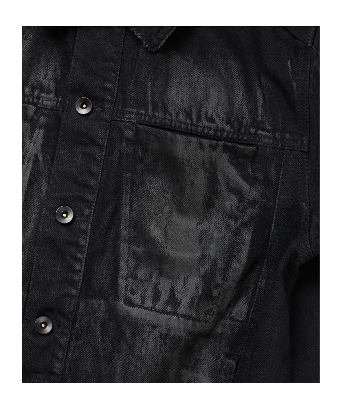이티씨이(ETCE) KENDRICK TRUCKER JACKET (COATED BLACK)