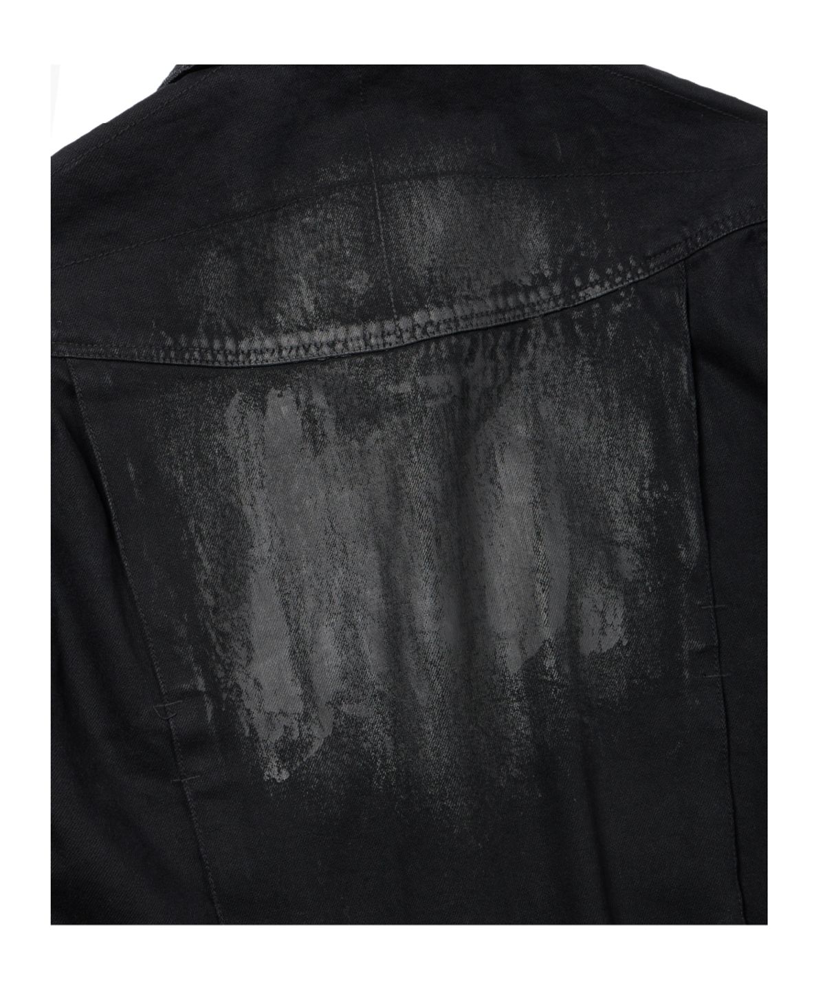 이티씨이(ETCE) KENDRICK TRUCKER JACKET (COATED BLACK)
