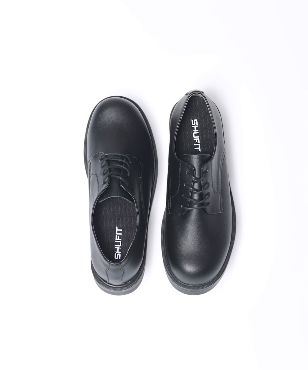 슈피트(SHUFIT) 6.5cm 와이드 더비슈즈 볼륨 무광 구두 SFT-207