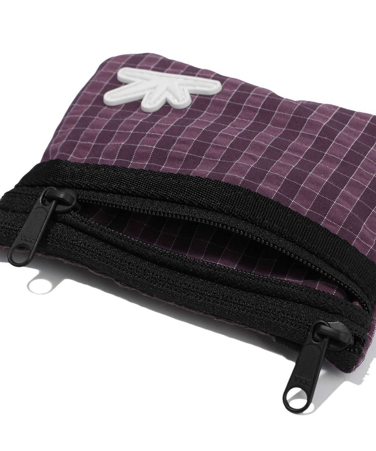 썬러브투어(SUNLOVETOUR) Zip Card Pouch Purple Grid