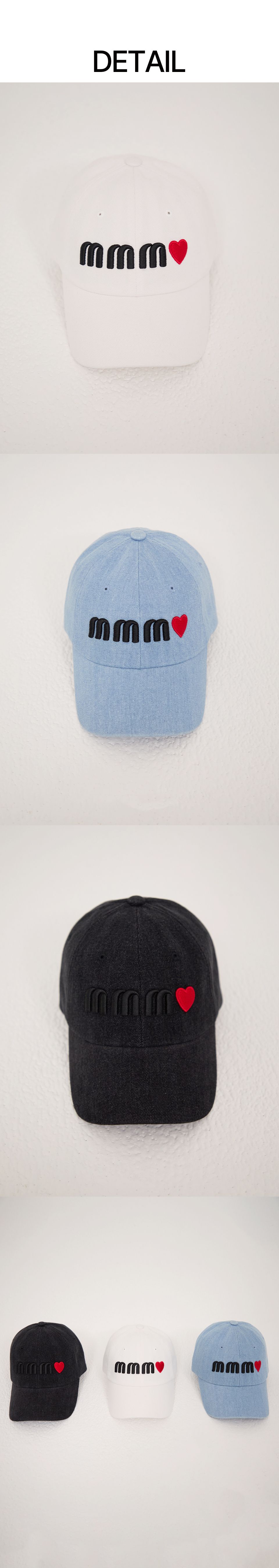 MUSINSA公式 | M.M.M MMM Denim Ball Cap (3 colors)
