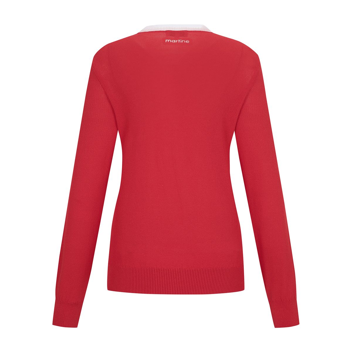 마틴골프(MARTINE GOLF) Round Lecture Long Sleeved Knit_RED