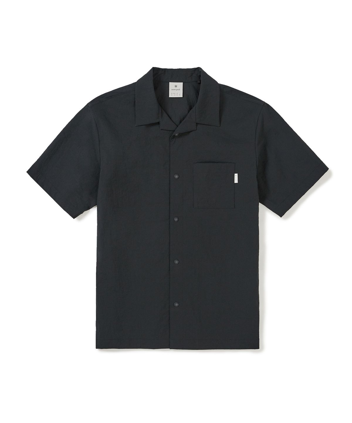 스노우피크 어패럴(SNOWPEAK APPAREL) 미닛 반팔 셔츠 (S25MMFSH74) Dark Charcoal