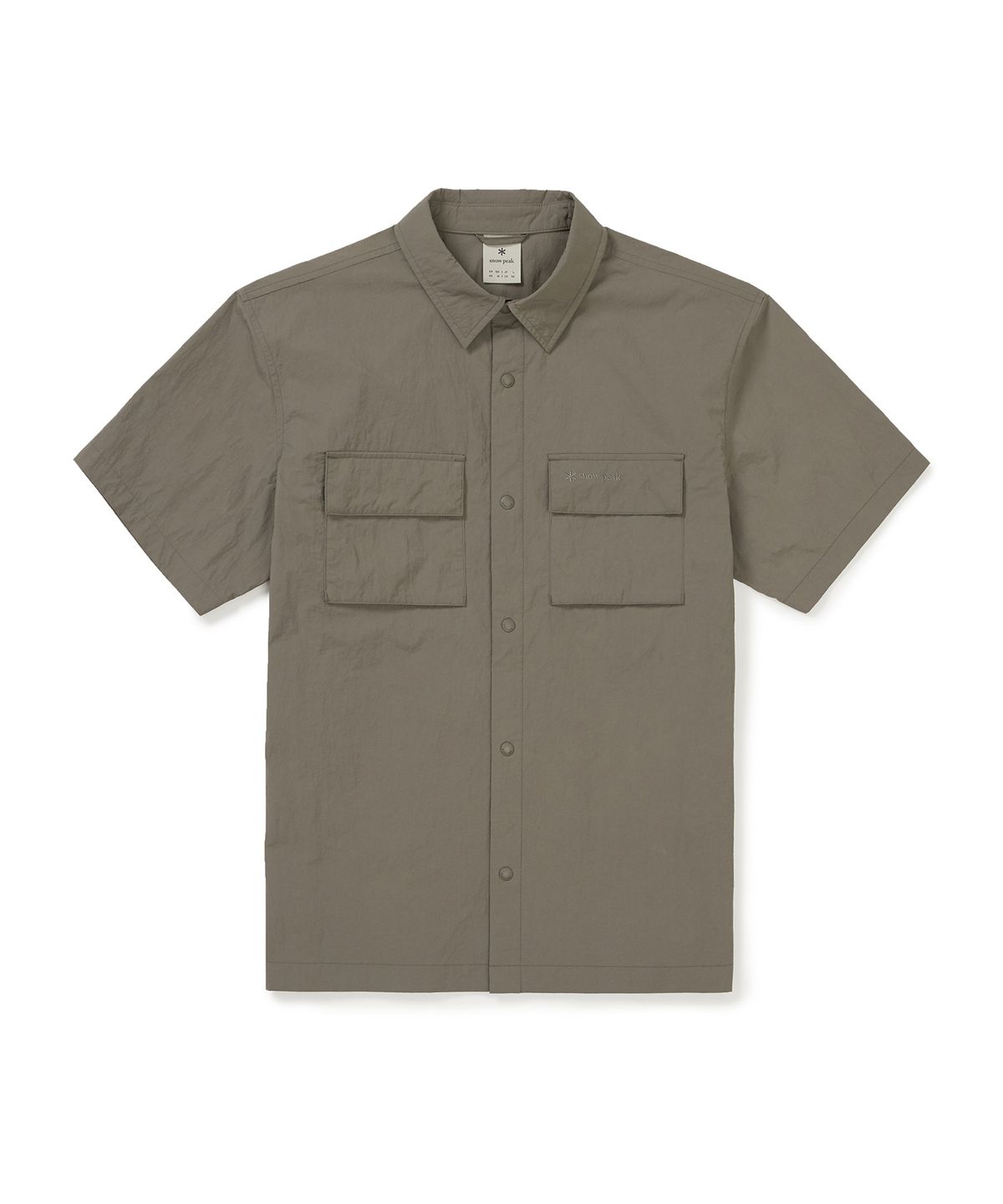 스노우피크 어패럴(SNOWPEAK APPAREL) 타슬란 투포켓 반팔 셔츠 (S25MMLSH50) Khaki