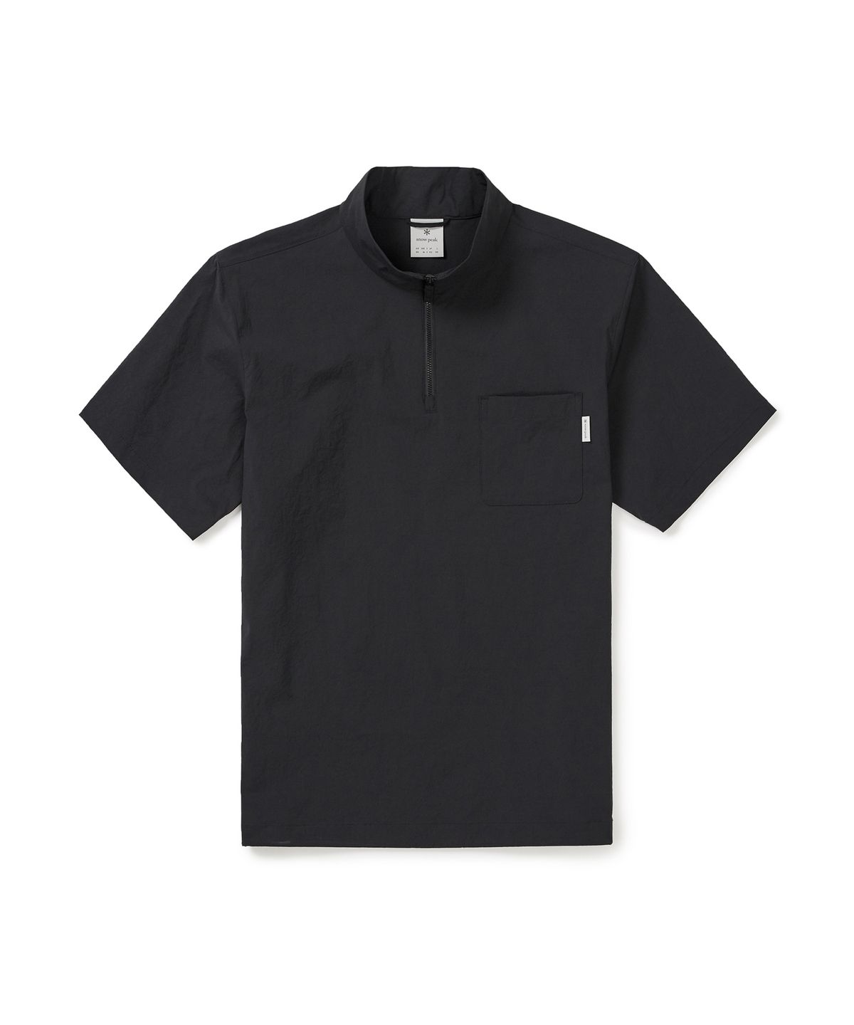 스노우피크 어패럴(SNOWPEAK APPAREL) 냉감 루트 반집업 반팔 티셔츠 (S25MMRZT60) Dark Charcoal