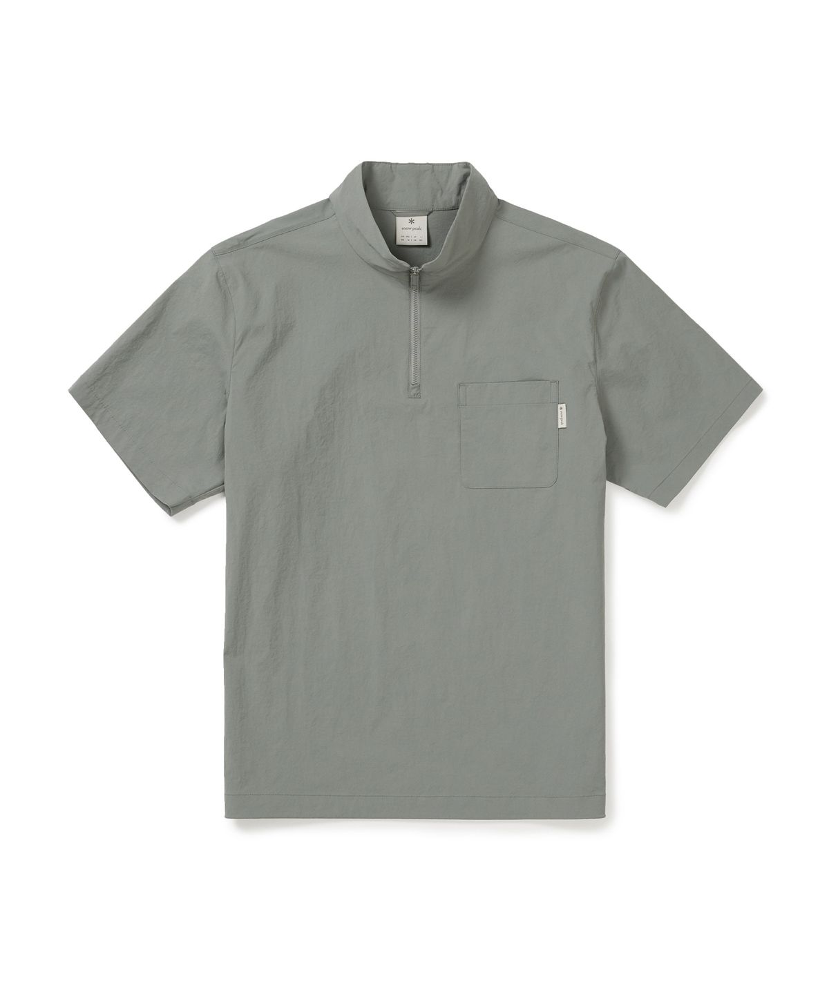 스노우피크 어패럴(SNOWPEAK APPAREL) 냉감 루트 반집업 반팔 티셔츠 (S25MMRZT60) Light Khaki