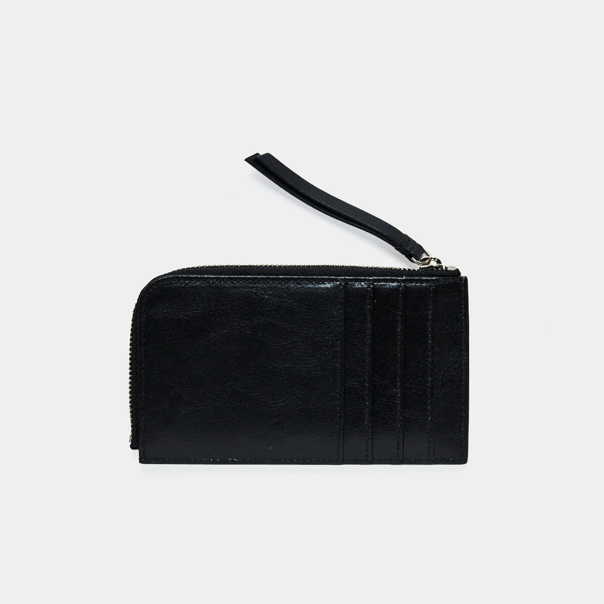 할리케이(HARLIEK) 반달 지퍼 카드지갑 / Bandal Zipper Card Wallet [블랙]