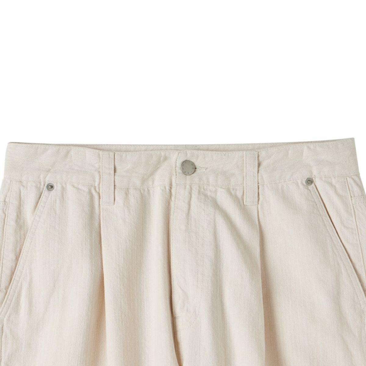브롬톤 런던(BROMPTON LONDON) SUMMER WASHED DENIM TROUSERS - CREAM (P252MDP430)