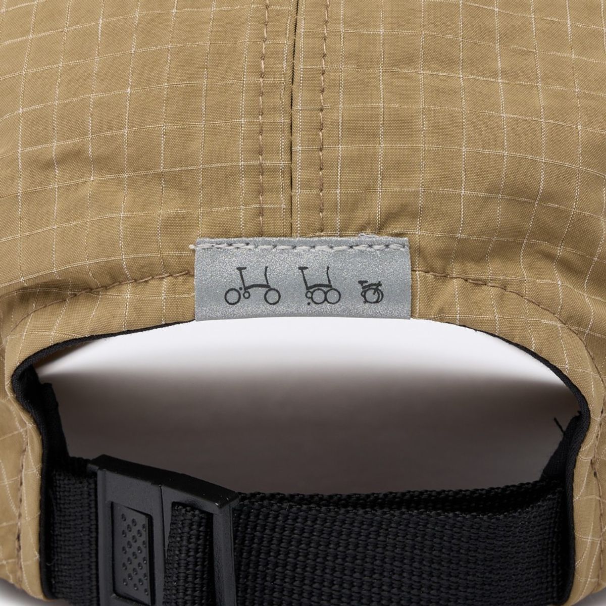 브롬톤 런던(BROMPTON LONDON) SLUB CHECK CAMP CAP - D/BEIGE (P255AHA103)