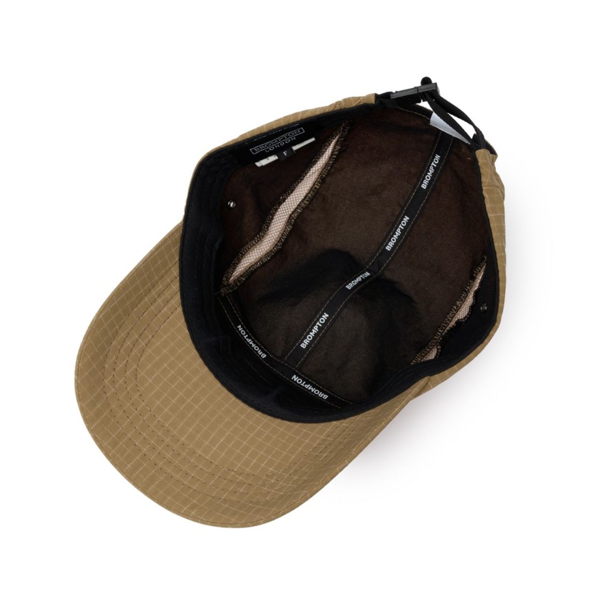브롬톤 런던(BROMPTON LONDON) SLUB CHECK CAMP CAP - D/BEIGE (P255AHA103)