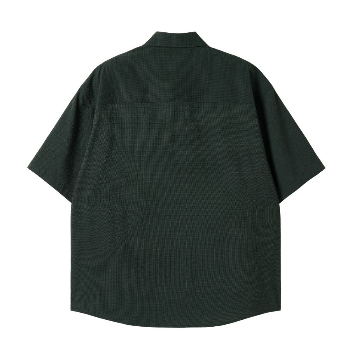 브롬톤 런던(BROMPTON LONDON) TWO-TONE HALF SLEEVE SHACKET - BROWN (P252MJK486)