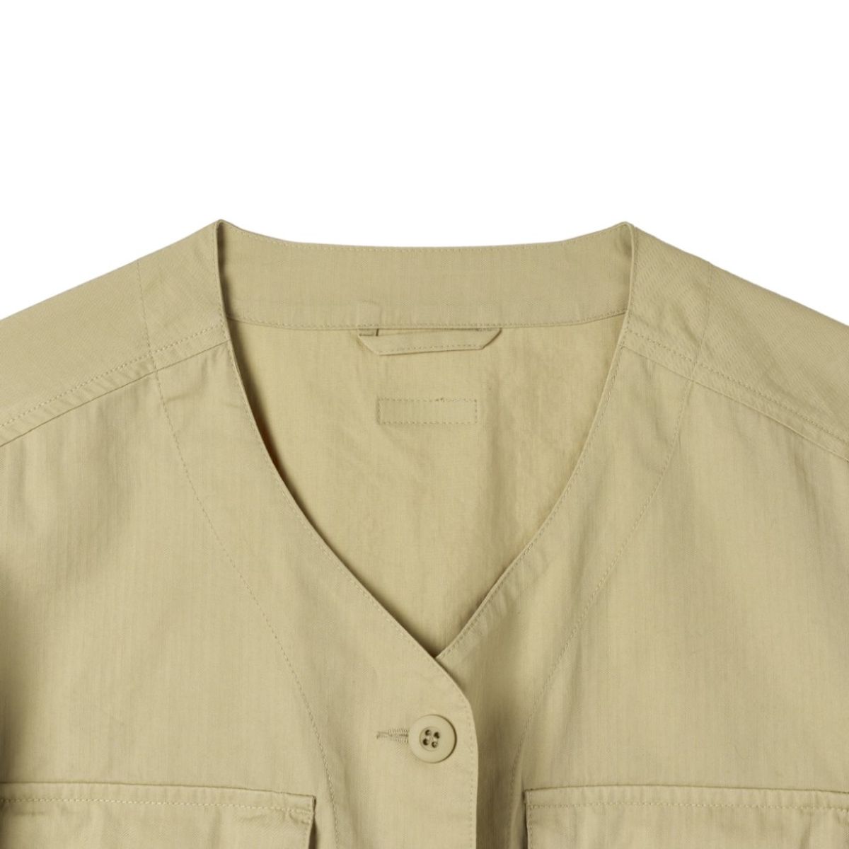 브롬톤 런던(BROMPTON LONDON) W BRITISH CAMPER NECKLESS JUMPER - BEIGE (P252WJK481)
